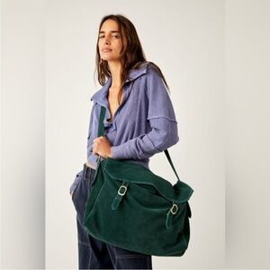 Free People Zahara Suede Messenger Bag